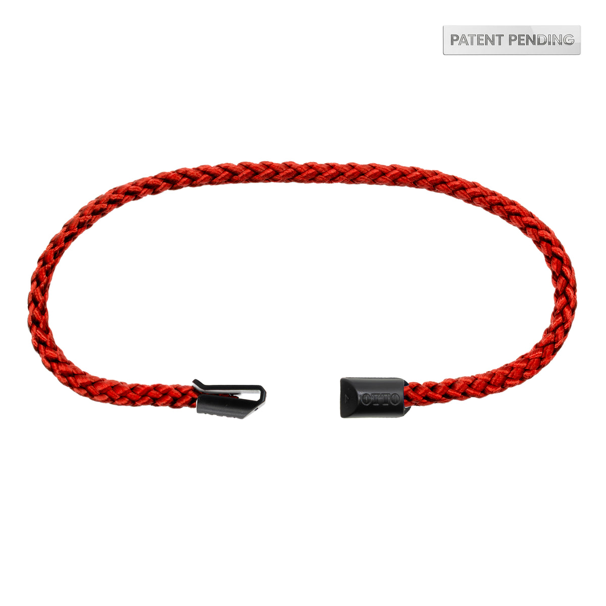 Red braided interchangeable hat rope