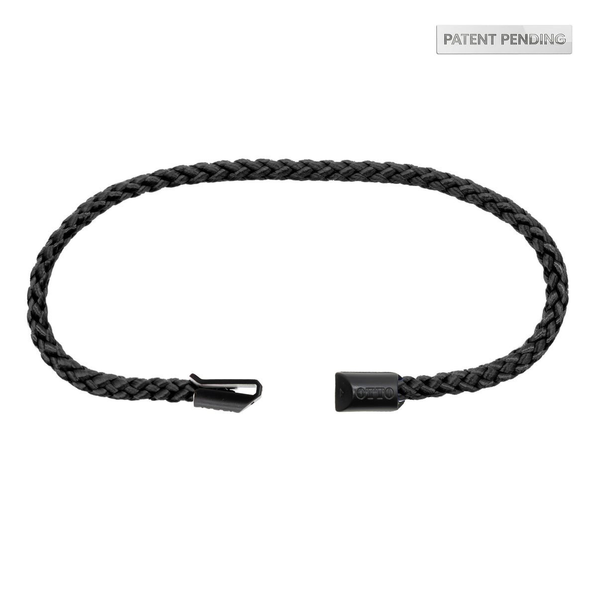 Black braided interchangeable hat rope