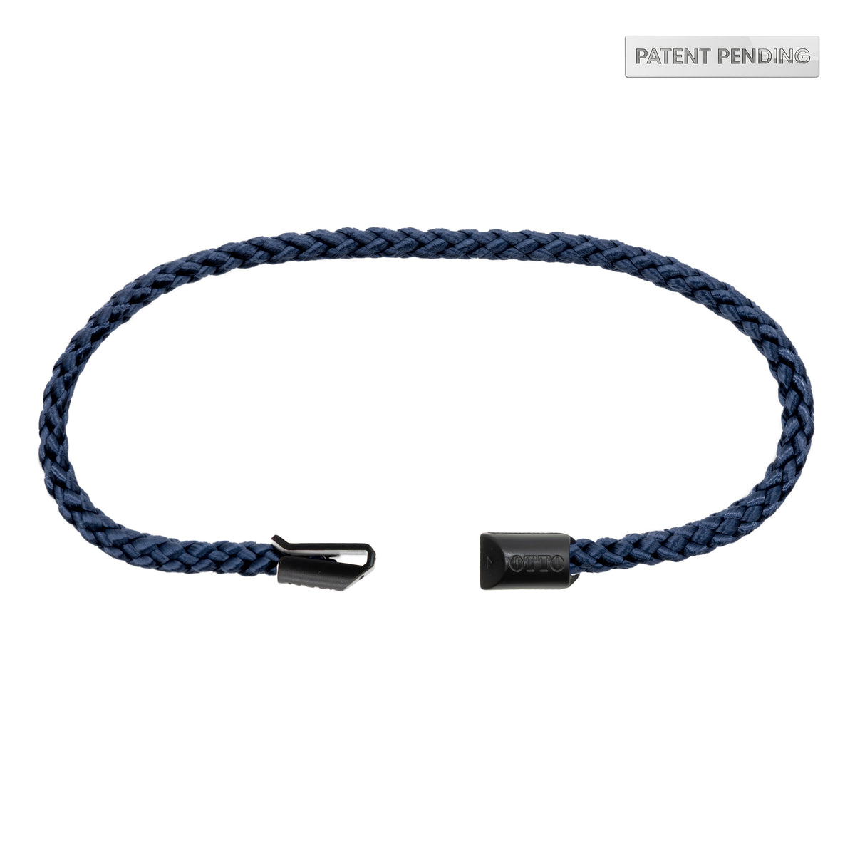 Navy braided interchangeable hat rope