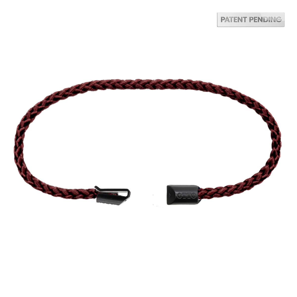 Maroon braided interchangeable hat rope