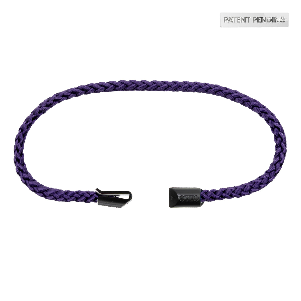 Purple braided interchangeable hat rope