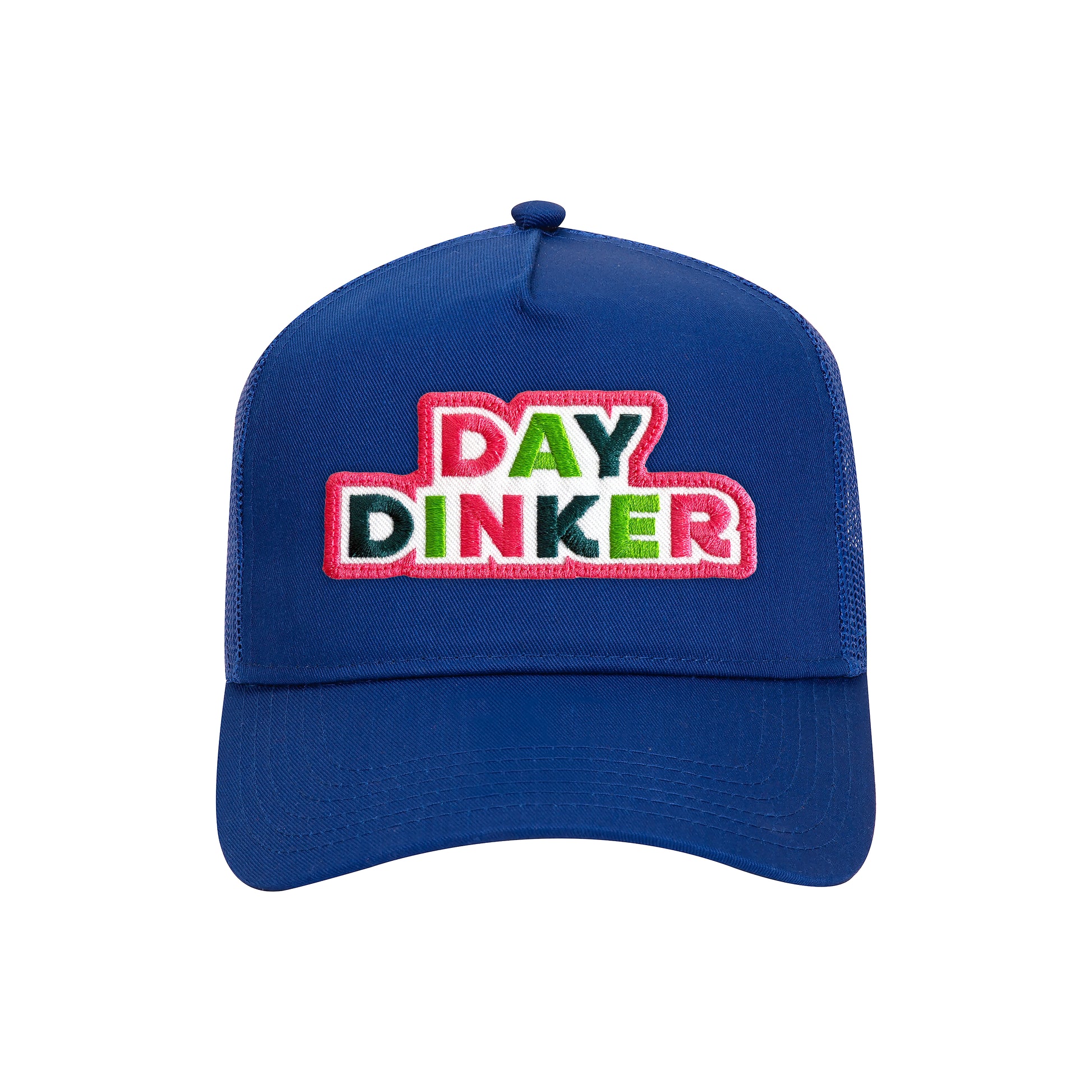 Day Dinker Trucker Hat in Royal Blue front view
