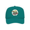 30A embroidered patch on a jade high-profile foam trucker hat