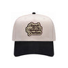 Sounds Like My Husband's Problem trucker hat in black with natural mesh, front view