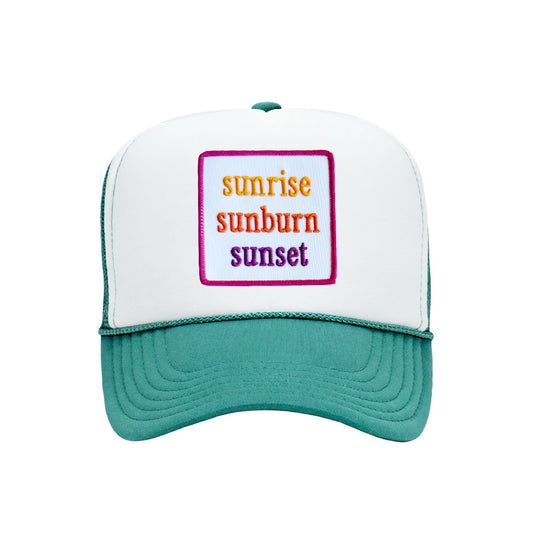 Sunrise Sunburn Sunset Trucker Hat